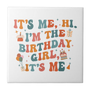 Uniek verjaardagsfeestje zijn me hi in de verjaard tegeltje