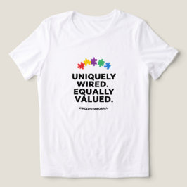 Uniek Verkabeld Gelijk Gewaardeerd Bewustzijnskuns Tri-Blend Shirt