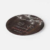 Uniek  Verloving van de Koord van de Lichten het O Papieren Bordje (Gekanteld)