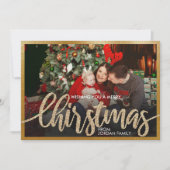 Uniek vier fotoraster 4 Fotocollage Holiday Inv Kaart (Voorkant)