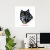 Uniek vierkant Motivatie Poster van de Vrijheid va (Thuiskantoor)