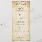 Uniek Viking Wedding Menu (Voorkant)