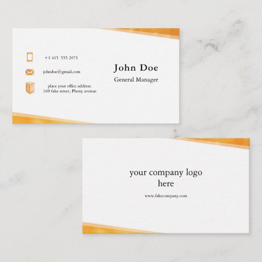 Uniek Visitekaartje (Voorkant / Achterkant)