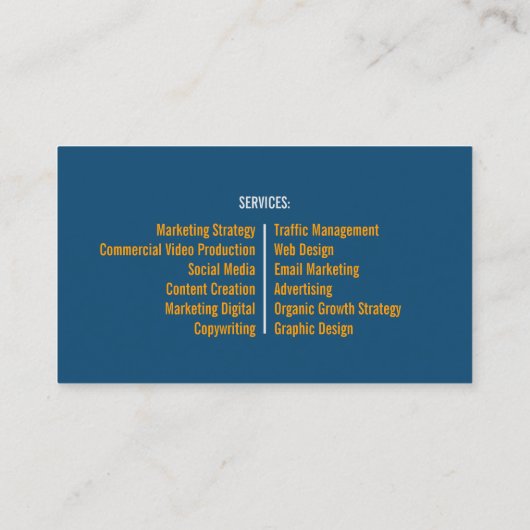 Uniek Visitekaartje (Achterkant)