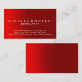 Uniek Visitekaartje met consultant voor Red Plain (Voorkant / Achterkant)