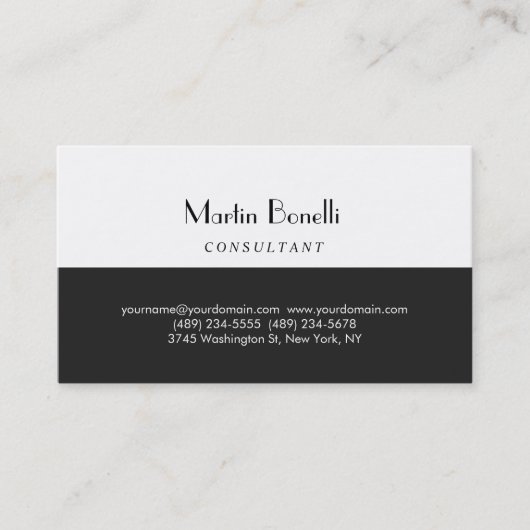 Uniek Visitekaartje met minimalistisch oogmerk voo (Voorkant)