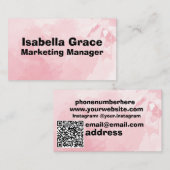 Uniek visitekaartje met QR-code (Voorkant / Achterkant)