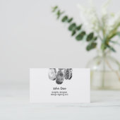 Uniek visitekaartje met vingerafdrukken (Staand voorkant)