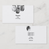 Uniek visitekaartje met vingerafdrukken (Voorkant / Achterkant)