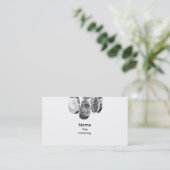 Uniek visitekaartje met vingerafdrukken (Staand voorkant)