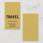 Uniek Visitekaartje reisagent (Voorkant / Achterkant)