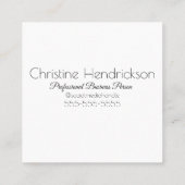 Uniek Visitekaartje, stijlvol, bloemig Vierkante Visitekaartje (Achterkant)