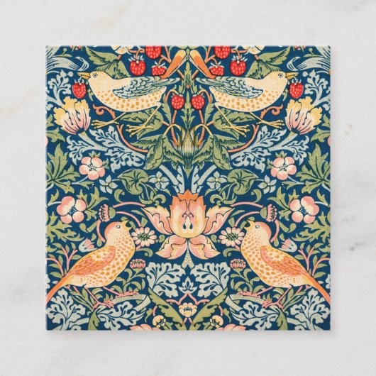 Uniek Visitekaartje, stijlvol, bloemig Vierkante Visitekaartje (Voorkant)