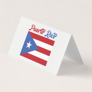 Uniek Visitekaartje van de vlag van Puerto Rico