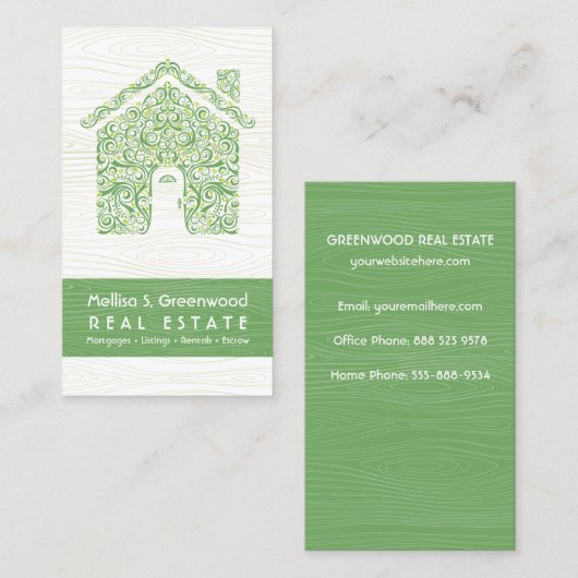 Uniek Visitekaartje van onroerend goed (Voorkant / Achterkant)