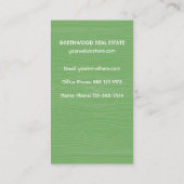 Uniek Visitekaartje van onroerend goed (Achterkant)