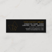 Uniek Visitekaartje voor Bladwijzer met zwarte & g (Voorkant)