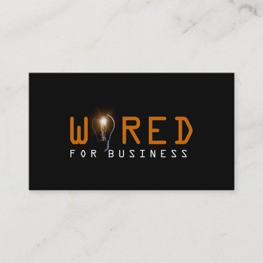 Uniek Visitekaartje voor elektricien (Voorkant)