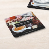 Uniek Visitekaartje voor grazende laatstgenoemde Kartonnen Onderzetters (Schuin)