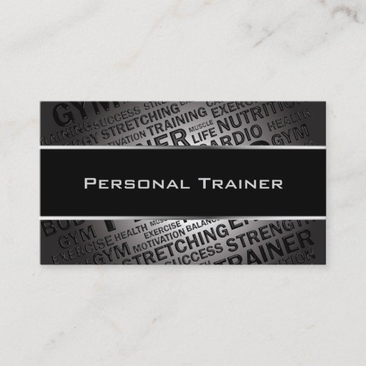 Uniek Visitekaartje voor persoonlijke trainers (Voorkant)