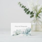 Uniek visitekaartje waterverf (Staand voorkant)