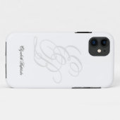 Uniek Vlaams Elegant Monogram Case-Mate iPhone Case (Achterkant (horizontaal))