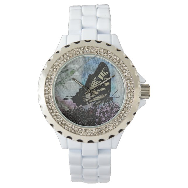 Uniek vlinderhorloge horloge (Voorkant)