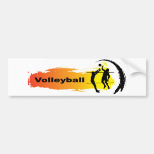Uniek Volleybal Embleem Bumpersticker
