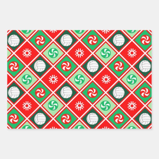 Uniek volleybal vakantie cadeau inpakpapier vel (Voorkant 2)