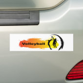 Uniek Volleybalembleem Bumpersticker (Op auto)