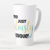 Uniek voor Latte liefhebbers Latte Mok (Rechterhoek)