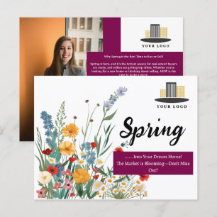 Uniek voorjaarsvastgoed briefkaart