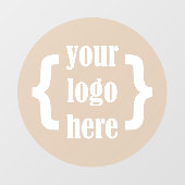 Uniek vorm bedrijfslogo bord display raamsticker (Vel)