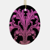 Uniek  vormig roze ontwerp keramisch ornament (Rechts)