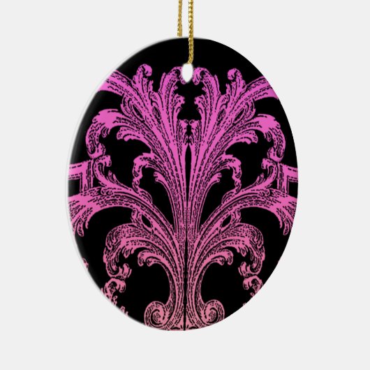 Uniek  vormig roze ontwerp keramisch ornament (Rechts)