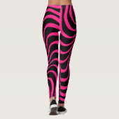Uniek vormontwerp van een mooi zebrapatroon leggings (Achterkant)