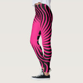 Uniek vormontwerp van een mooi zebrapatroon leggings (Links)