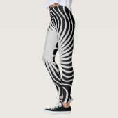 Uniek vormontwerp van een mooi zebrapatroon leggings (Links)