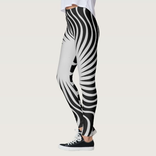 Uniek vormontwerp van een mooi zebrapatroon leggings (Links)