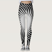 Uniek vormontwerp van een mooi zebrapatroon leggings (Voorkant)