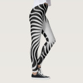 Uniek vormontwerp van een mooi zebrapatroon leggings (Rechts)