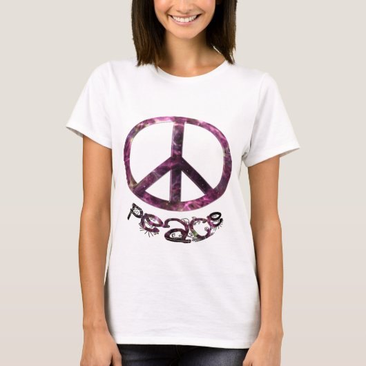 Uniek  vredesteken t-shirt (Voorkant)