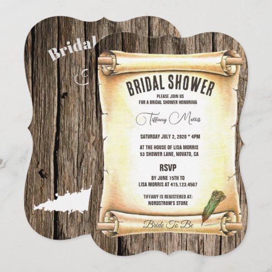 Uniek Vrijgezellenfeest voor schuifpen en veren Kaart (Voorkant / Achterkant)