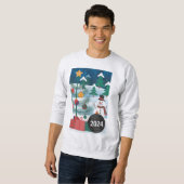 Uniek Vrolijk Kerst T-shirt - Kerstcadeau (Voorkant volledig)