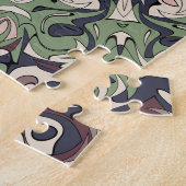 Uniek vrouwelijk medaillonpatroon legpuzzel (Zijkant)