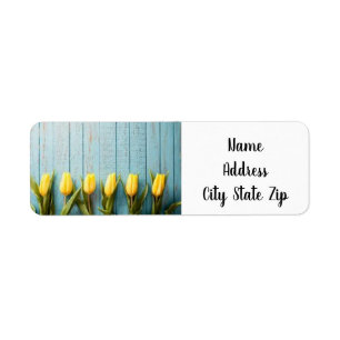 UNIEK **WAL VAN TULIPS** COOL *ADRES ETIKET* ETIKET