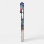 Uniek Waterverf design – ideaal voor kunstliefhebb iPhone Hoesje (Linkerkant)