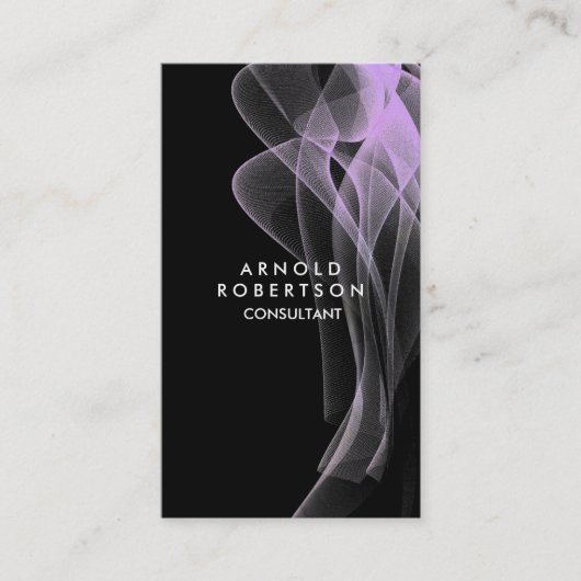 Uniek Wave Patroon Abstract legant Visitekaartje (Voorkant)