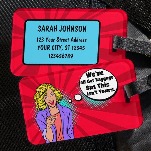 Uniek We hebben allemaal bagage, maar dit is niet  Bagagelabel