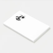Uniek whimsical Theater Sailing Design Post-it® Notes (Schuin)